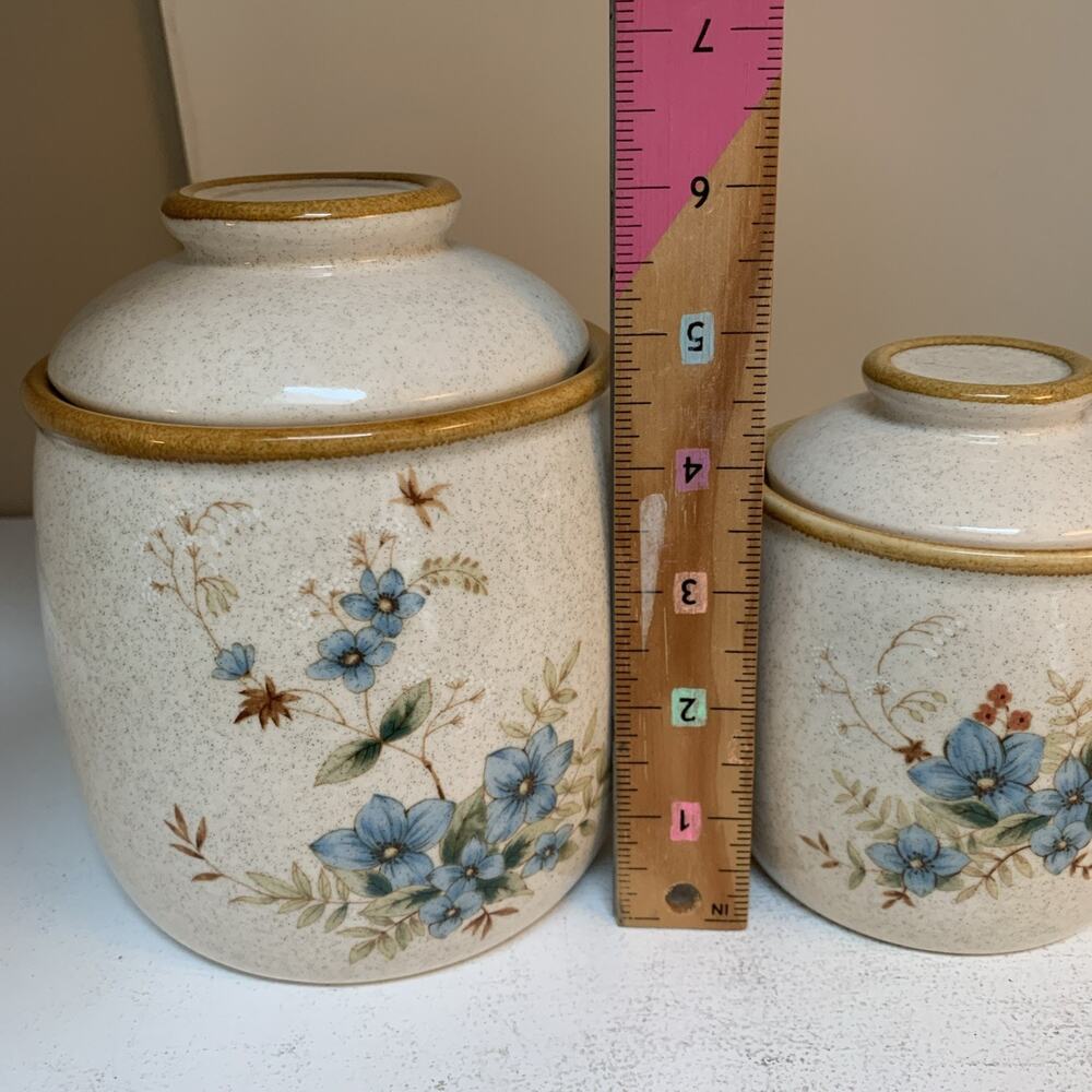 Mikasa Garden Club Day Dreams EC 461 Canister Set Japan 3pc w/lids - Picture 10 of 11